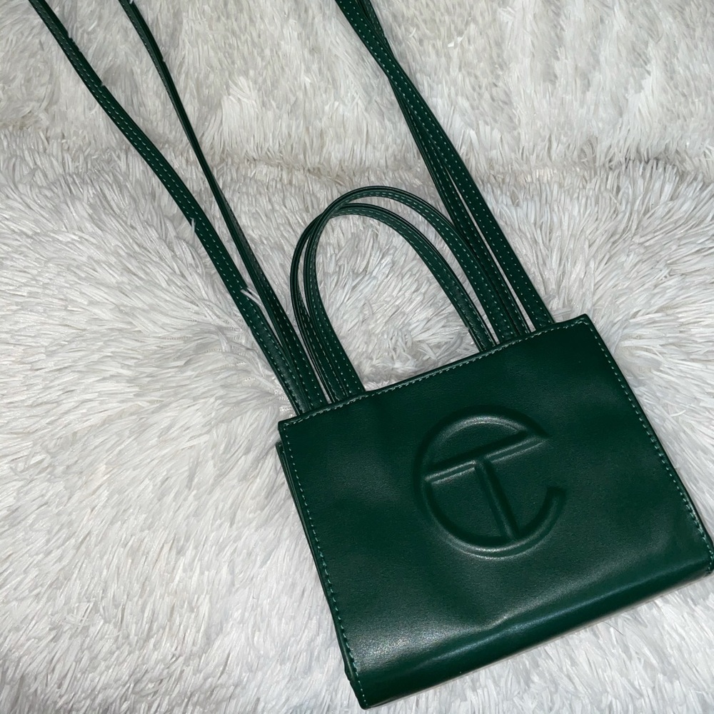 Dark Olive Small Telfar Shopping Bag